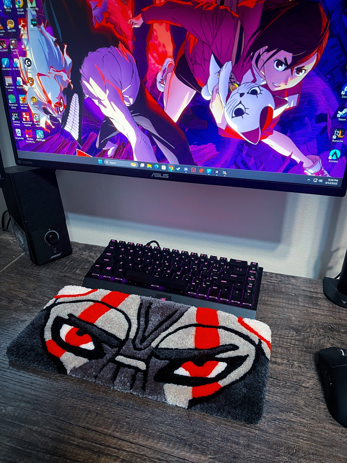 No Balls Keyboard Rug