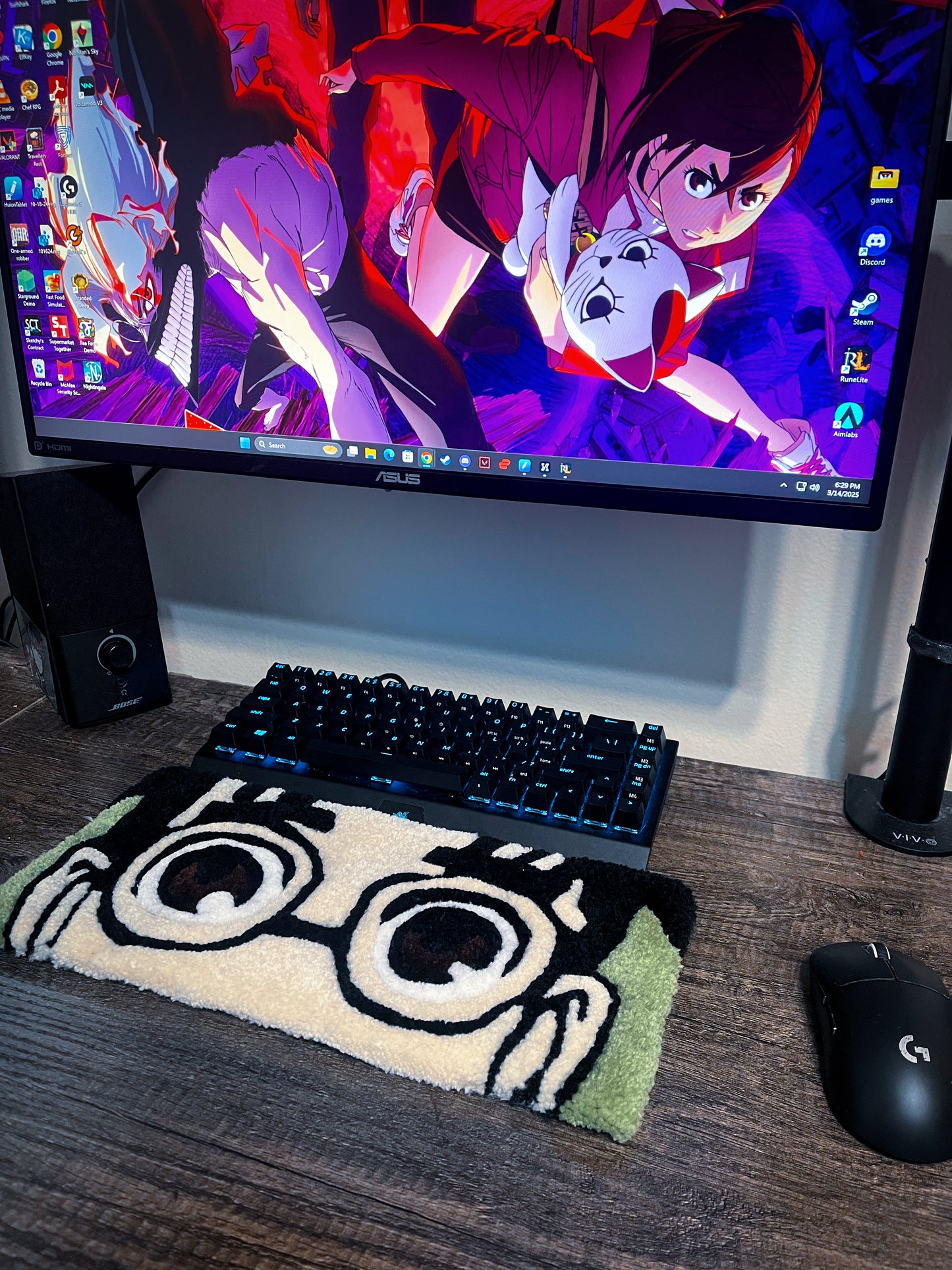 Still No Balls Keyboard Rug
